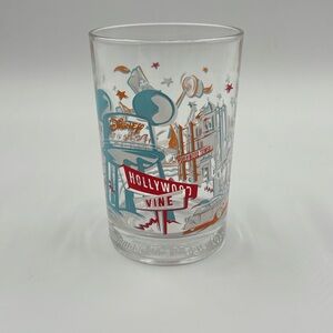 Vintage Disney 25th Anniversary Glass - Lumiere Hollywood & Vine - NIB/Mint